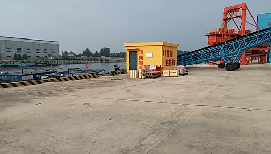 山東 京杭運河洙水河航道工程用深井消防泵安裝調(diào)試完畢(圖1) 2.jpg